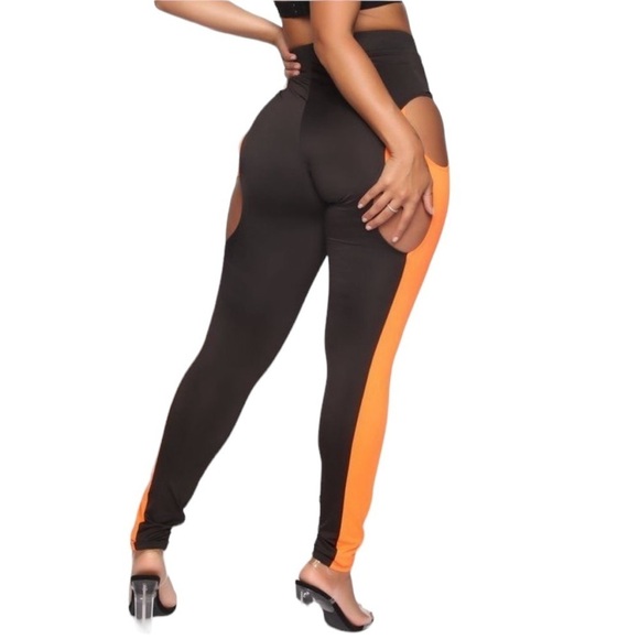 Peeking Through High Rise Leggings New - Picture 4 of 9